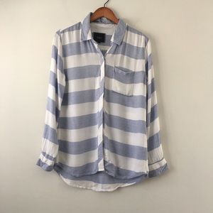 Rails Hunter Blue Stripe Shirt Small